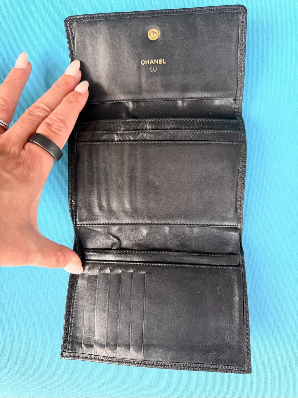 CHANEL compact wallet